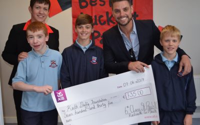 Sixth Class Donation to Keith Duffy Foundation